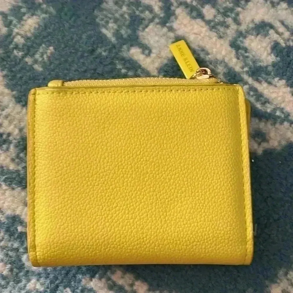 Anne Klein mustard, yellow leather wallet NWOT